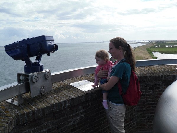 Uitzicht over de Oosterschelde vanaf de Plompe toren